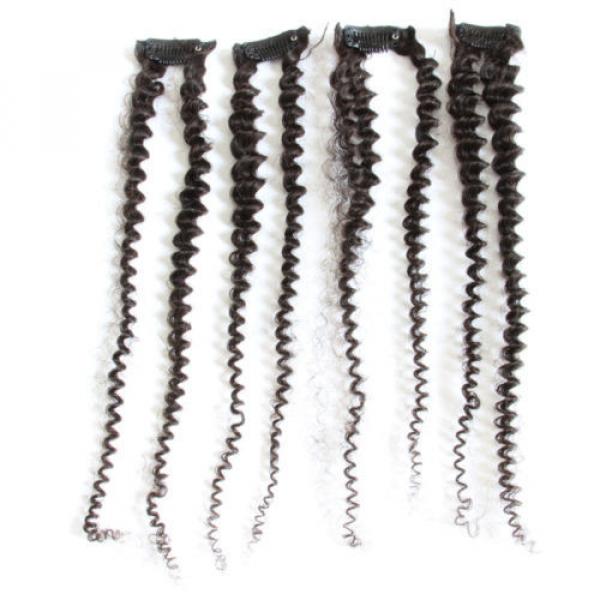 Kinky Curly Clip In Extensions 10pcs 125g 7A Brazilian Virgin Human Hair #3 image
