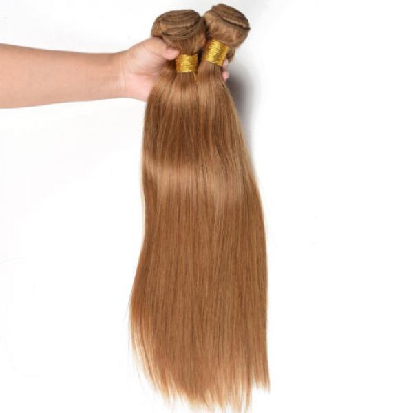 4Bundle 100% Remy Virgin Brazilian Human Hair Extensions Weft Straight Hair 50g #4 image