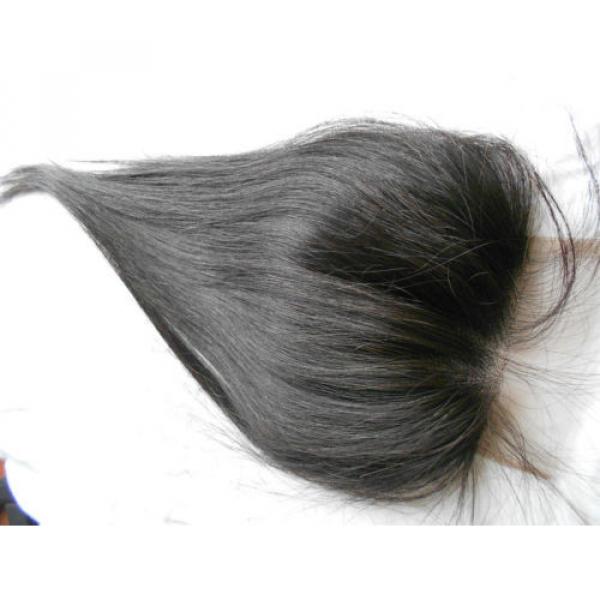 Brazilian Virgin Human Hair Straight/Body Wave Lace Closure 1B Black Piece 3.5*4 #4 image