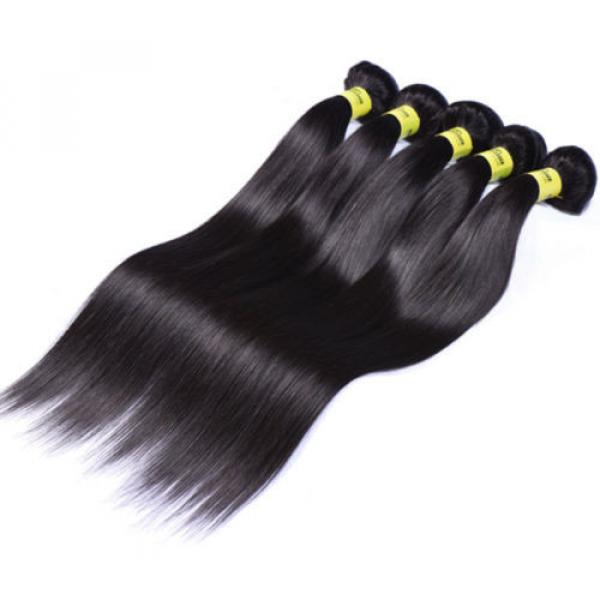 4 Bundles Remy Virgin Brazilian Straight Human Hair Weave Extensions 200g #5 image