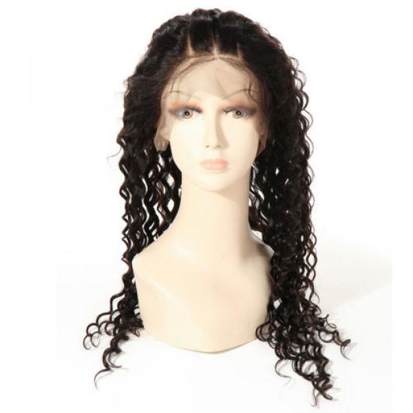 360 Lace Frontal Band Closure Brazilian Virgin Hair Deep Wave with Baby Hair #3 image