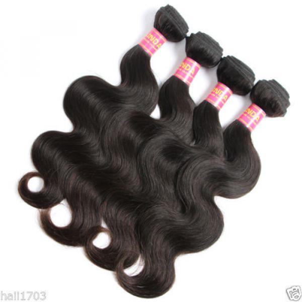 4 Bundles 18 18 20 20inch Brazilian Body Wave 8A Unprocessed Virgin Hair Weave #3 image