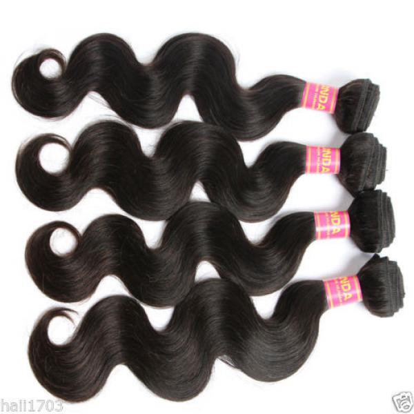 4 Bundles 18 18 20 20inch Brazilian Body Wave 8A Unprocessed Virgin Hair Weave #4 image