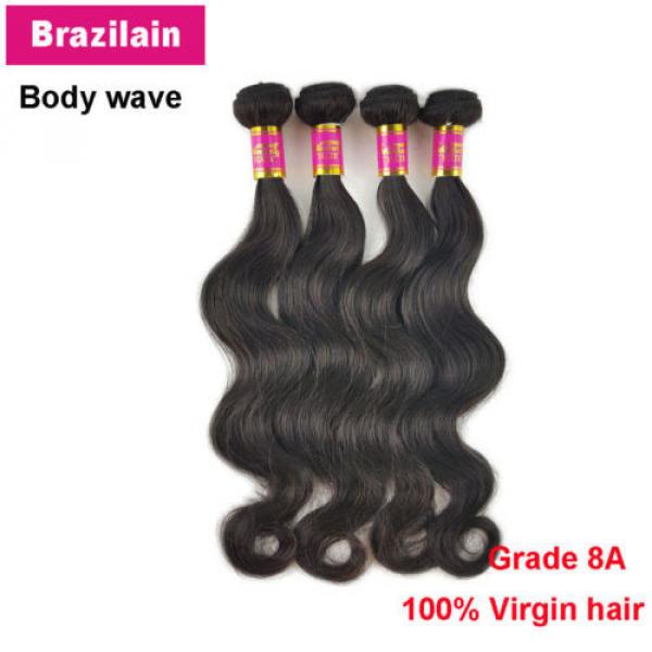 4 Bundles 200g 100% Brazilian Body Wave Virgin Hair Weft Hair Bundle 14 16 18 20 #2 image