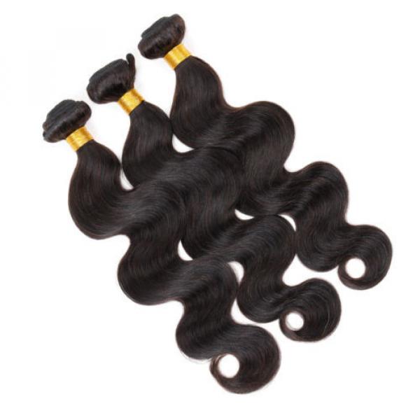 Unprocessed 3 Bundles 6A Virgin Brazilian Human Remy Hair Weave Body Wave 150g #3 image