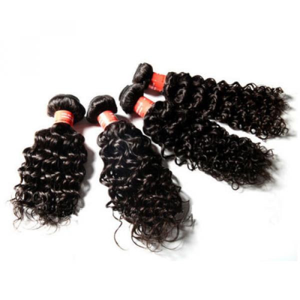 Brazilian Curly Weave Virgin hair extension 4 bundles/200g Natural Black Hair #1 image