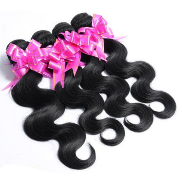 4 bundles Brazilian Virgin Remy hair Body Wave Human Hair Weave Extensions 200g #2 image