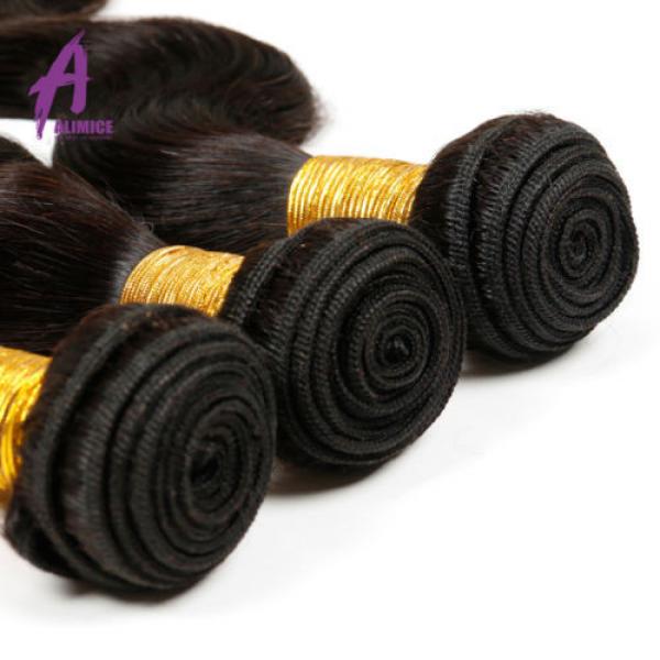 Brazilian Hair Weave virgin Human Hair Extensions Weave 3Bundles 300g 7a wavy #2 image