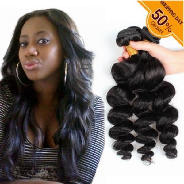 300G/3 Bundles Brazilian Human Hair Weave Weft Virgin Loose Wave Hair Product #1 image