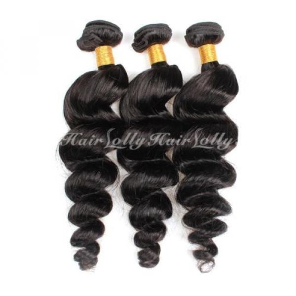 300G/3 Bundles Brazilian Human Hair Weave Weft Virgin Loose Wave Hair Product #2 image
