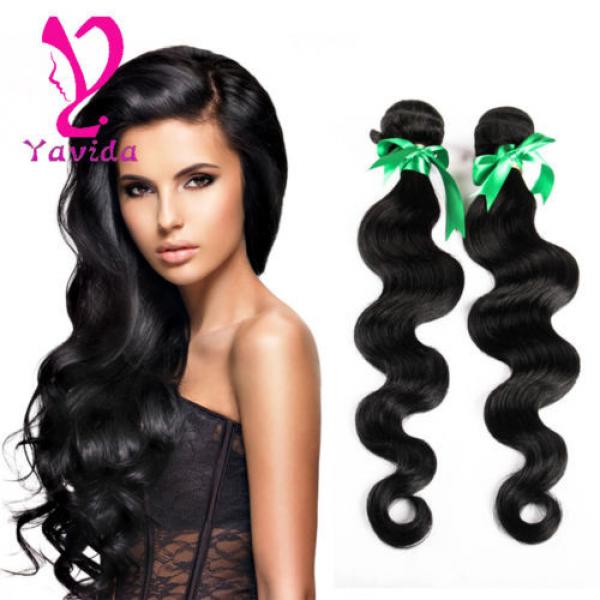 2 Bundles/200g Body Wave Virgin Brazilian/Peruvian/Indian Human Hair Extensions #1 image