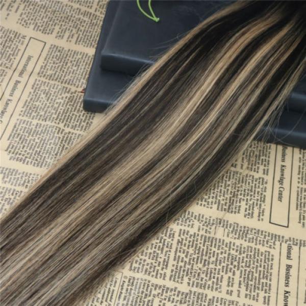 10A Remy tape in human hair extension omber Balayage Brazilian Virgin Human Hair #4 image