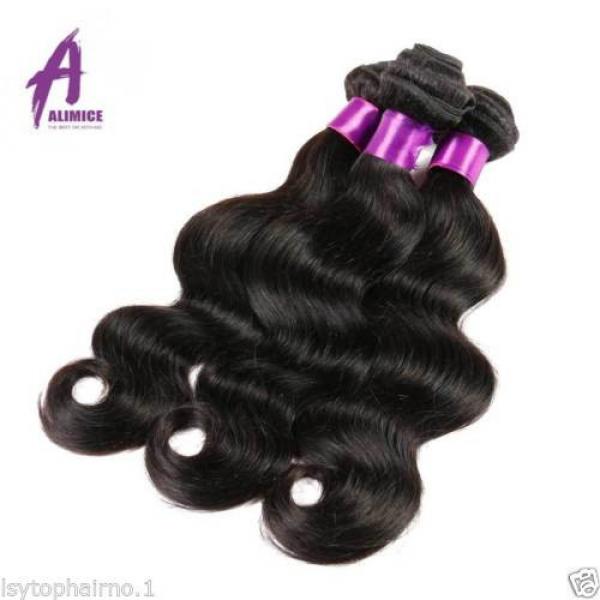 Brazilian Virgin Hair body wave human hair extensions weave THICK 4bundles 400g #3 image