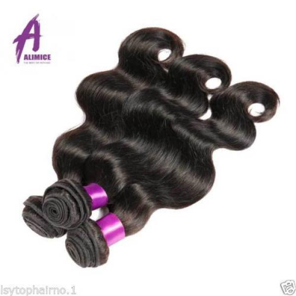 Brazilian Virgin Hair body wave human hair extensions weave THICK 4bundles 400g #4 image