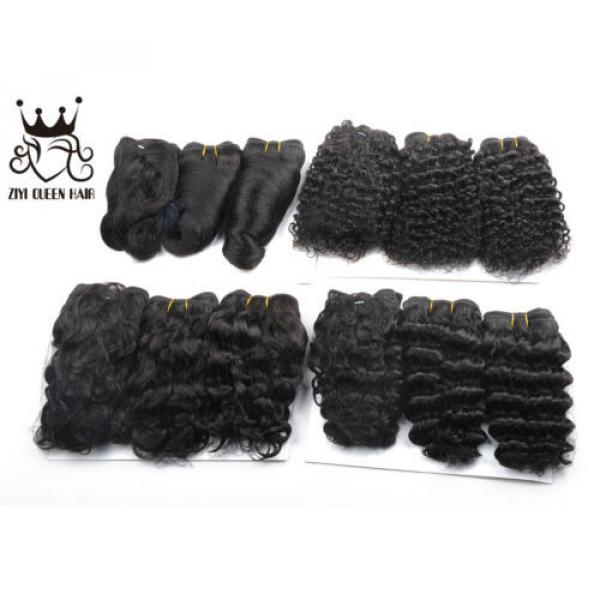3 bundles 100% unprocessed virgin brazilian hair natural black human remy hair #4 image