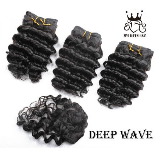 3 bundles 100% unprocessed virgin brazilian hair natural black human remy hair #5 image