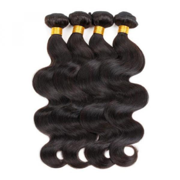 Unprocessed 4 Bundles TOP Virgin Brazilian Human Remy Hair Weave Body Wave 200g #2 image