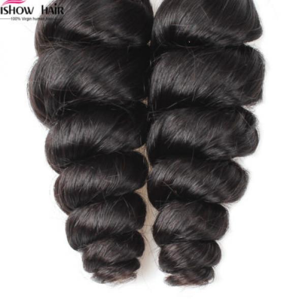 4 Bundles Brazilian Loose Wave Virgin Hair Unprocessed Virgin Human Hair Weft #2 image
