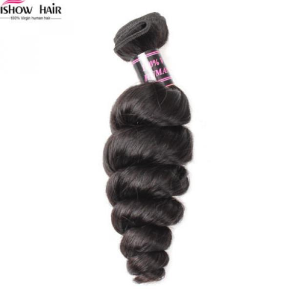 4 Bundles Brazilian Loose Wave Virgin Hair Unprocessed Virgin Human Hair Weft #3 image
