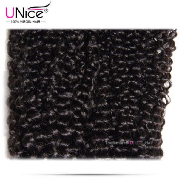 Brazilian Curly Virgin Hair Weave 4 Bundles UNice Wet Wavy Human Hair Extensions #4 image