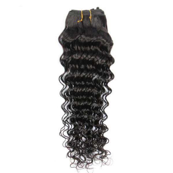 4 bundles Brazilian Virgin Remy Hair deep wave Human Hair Weave Extensions #4 image