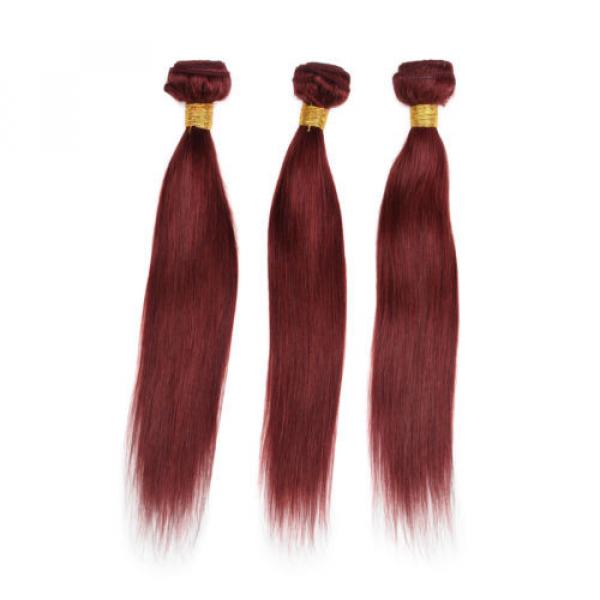 Brazilian Virgin Hair Color 33# Straight Real Remy Human Hair Extension Weft #2 image