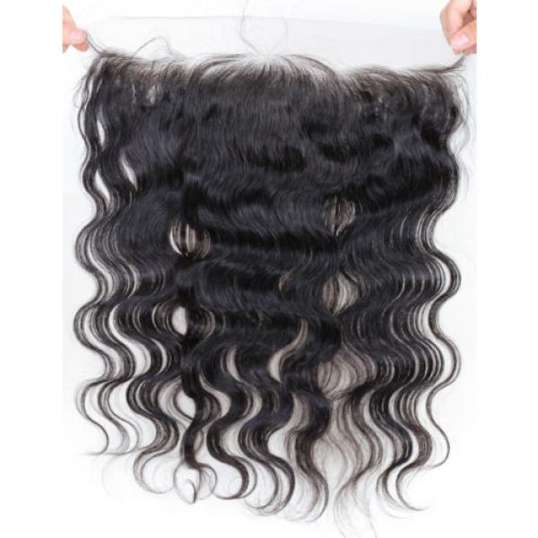 Best Virgin Remy Human Hair Ear to Ear Lace Frontal Brazilian Body Wave Closures #2 image
