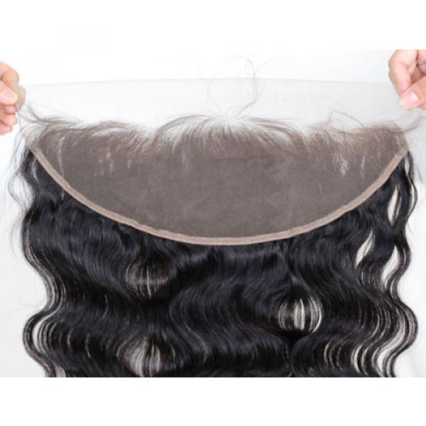 Best Virgin Remy Human Hair Ear to Ear Lace Frontal Brazilian Body Wave Closures #5 image