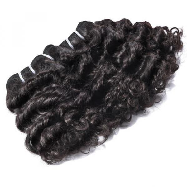 8 in. Virgin Brazilian/Peruvian/Indian Human Hair Extension Deep Curly 3 Bundles #2 image