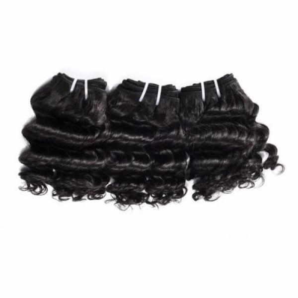 8 in. Virgin Brazilian/Peruvian/Indian Human Hair Extension Deep Curly 3 Bundles #3 image