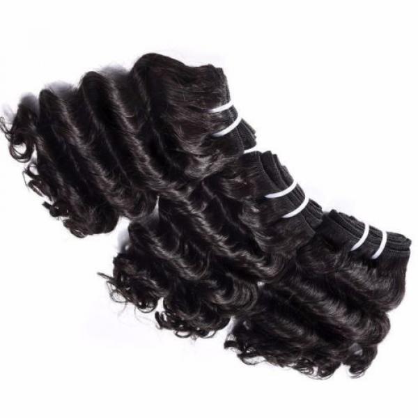 8 in. Virgin Brazilian/Peruvian/Indian Human Hair Extension Deep Curly 3 Bundles #4 image