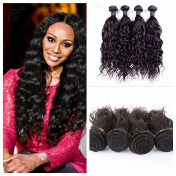 Virgin Top Remy 100% Brazilian 4Bundle remy human hair weft Weave extension 200g #2 image