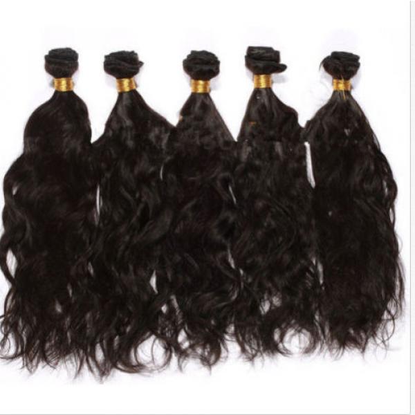 Virgin Top Remy 100% Brazilian 4Bundle remy human hair weft Weave extension 200g #4 image