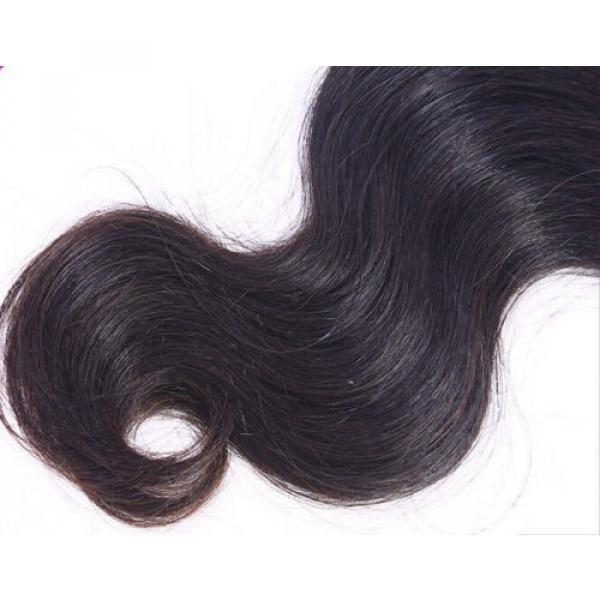 100% 6A 1Bundle 100g Virgin Brazilian Body Wave 10-30&#034; Natural Black Human Hair #2 image