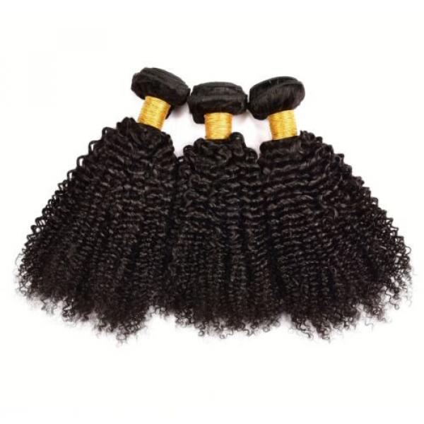3 Bundles 300g Curly Weave Brazilian Virgin Hair Jerry Curl Human Hair Extension #3 image