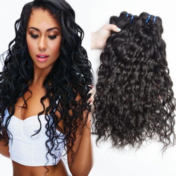 3 Bundle 150g Virgin 100% Brazilian Natural Wave Hair Weave Human Hair Extension #1 image