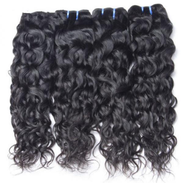 3 Bundle 150g Virgin 100% Brazilian Natural Wave Hair Weave Human Hair Extension #4 image