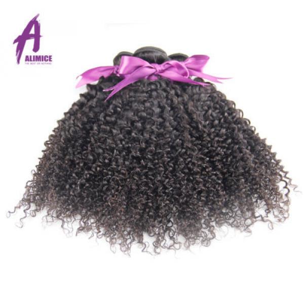 Kinky Curly 3 Bundles Brazilian Virgin Human Hair Extensions Weave Weft 300g 8A #4 image