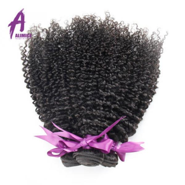 Kinky Curly 3 Bundles Brazilian Virgin Human Hair Extensions Weave Weft 300g 8A #5 image