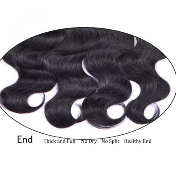 3/4 Bundle Brazilian Virgin Human Hair Weave Body Wave Indian Remy Hair Weave #4 image
