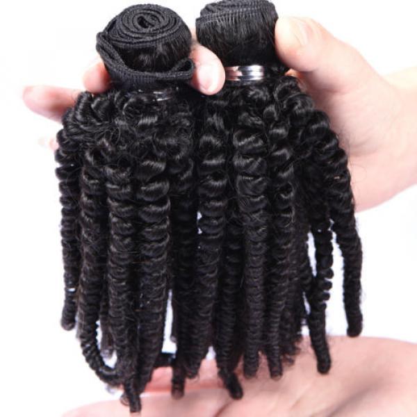 3 Bundles Virgin Brazilian Curl Human Hair Weave Loose Wave Hair Extensions Weft #2 image