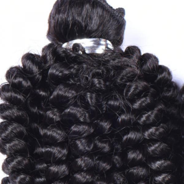 3 Bundles Virgin Brazilian Curl Human Hair Weave Loose Wave Hair Extensions Weft #3 image