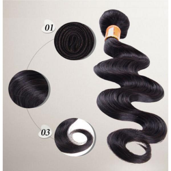 Unprocessed 1 Bundle TOP Virgin Brazilian Human Remy Hair Weave Body Wave 50g #4 image