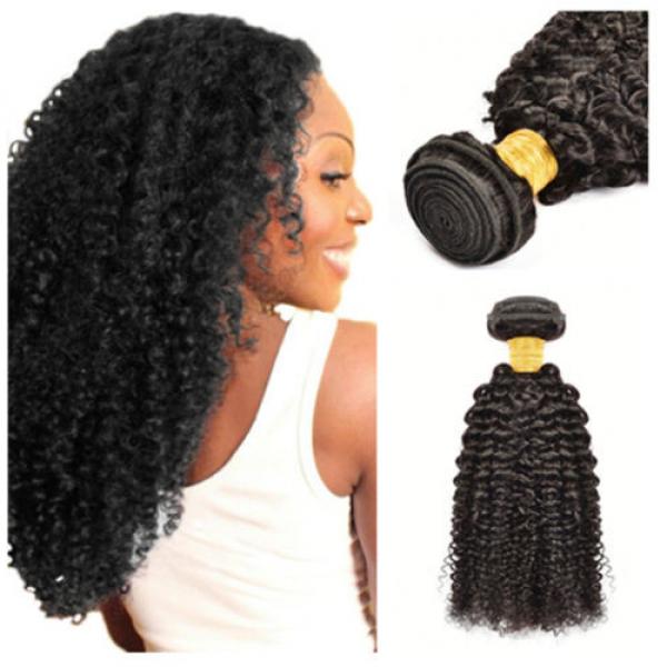 1 Bundle Brazilian Kinky Curly Virgin Hair Curly Weave Human Hair Natural Black #2 image