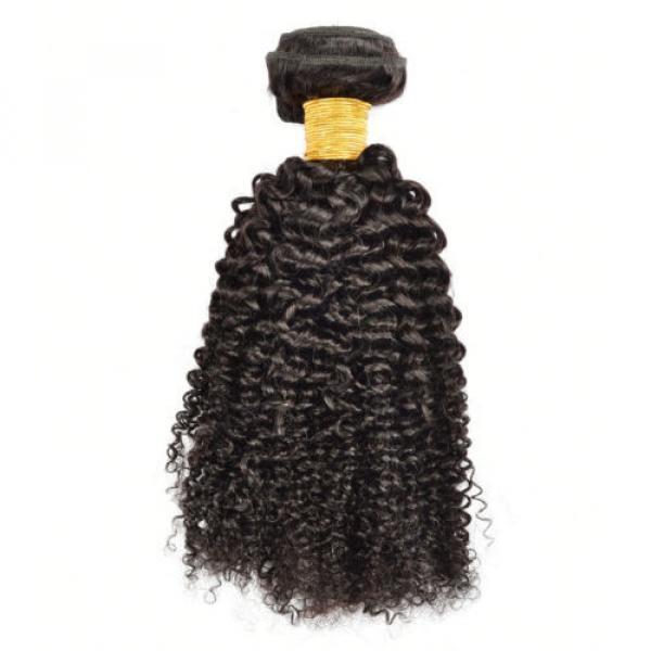 1 Bundle Brazilian Kinky Curly Virgin Hair Curly Weave Human Hair Natural Black #3 image