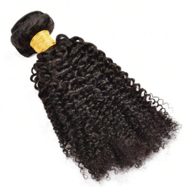 1 Bundle Brazilian Kinky Curly Virgin Hair Curly Weave Human Hair Natural Black #5 image