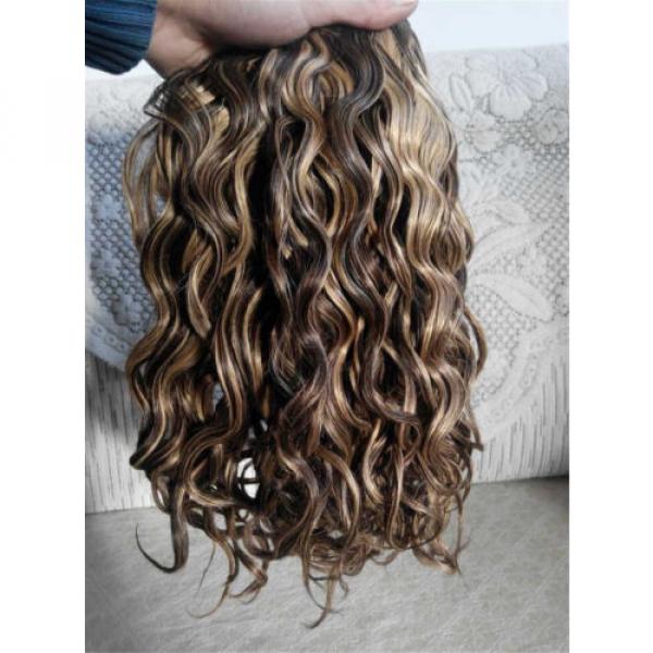 Brazilian Human Hair wavy Extensions mixed 4/27 color Weft Virgin Hair Weave #1 image