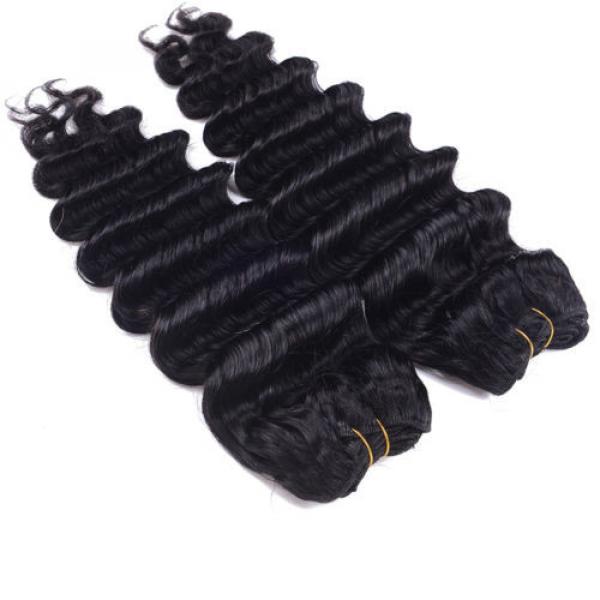 1 Bundles 50g Unprocessed Virgin Peruvian Deep wave Human Hair Extension #2 image