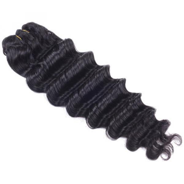 1 Bundles 50g Unprocessed Virgin Peruvian Deep wave Human Hair Extension #3 image