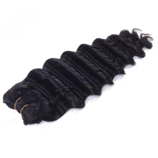 1 Bundles 50g Unprocessed Virgin Peruvian Deep wave Human Hair Extension #5 image